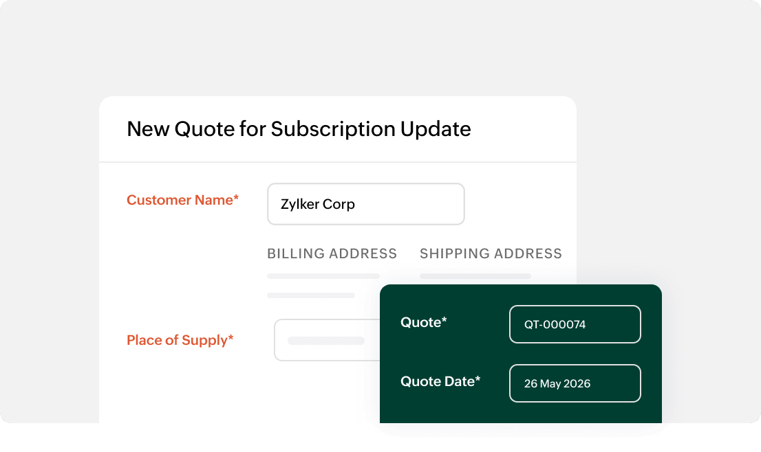 Quotes for every customer lifecycle stage in Zoho Billing CPQ