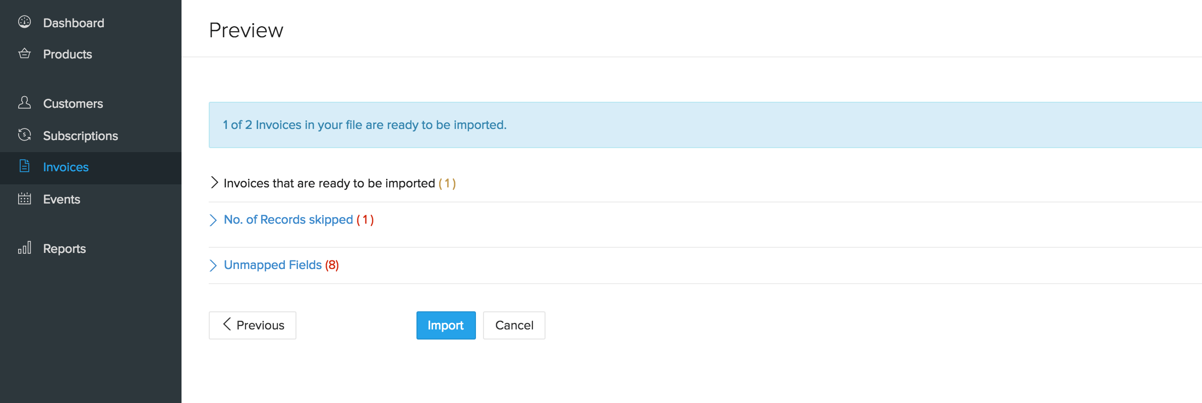 Preview Screen