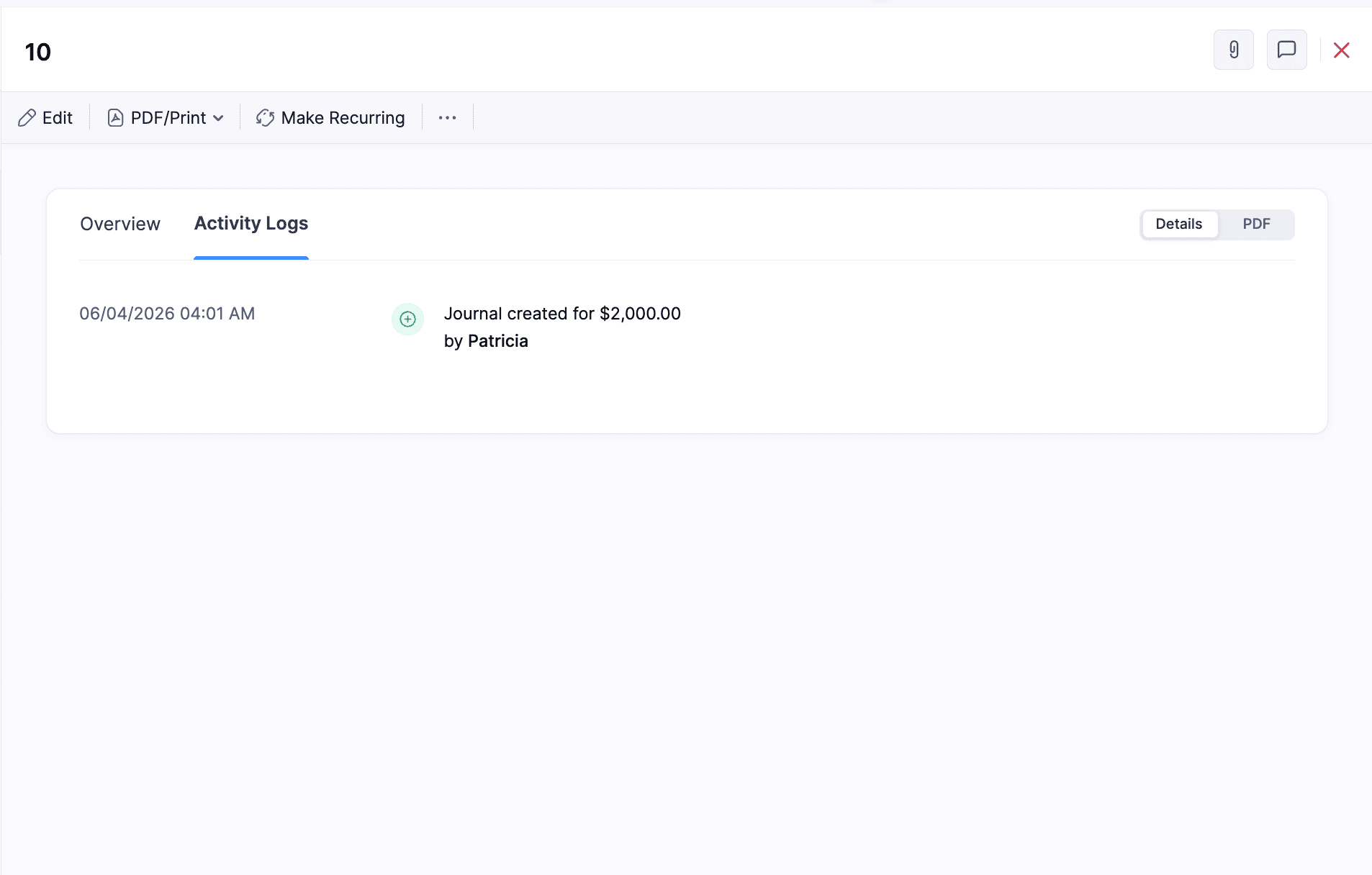 View Activity Logs