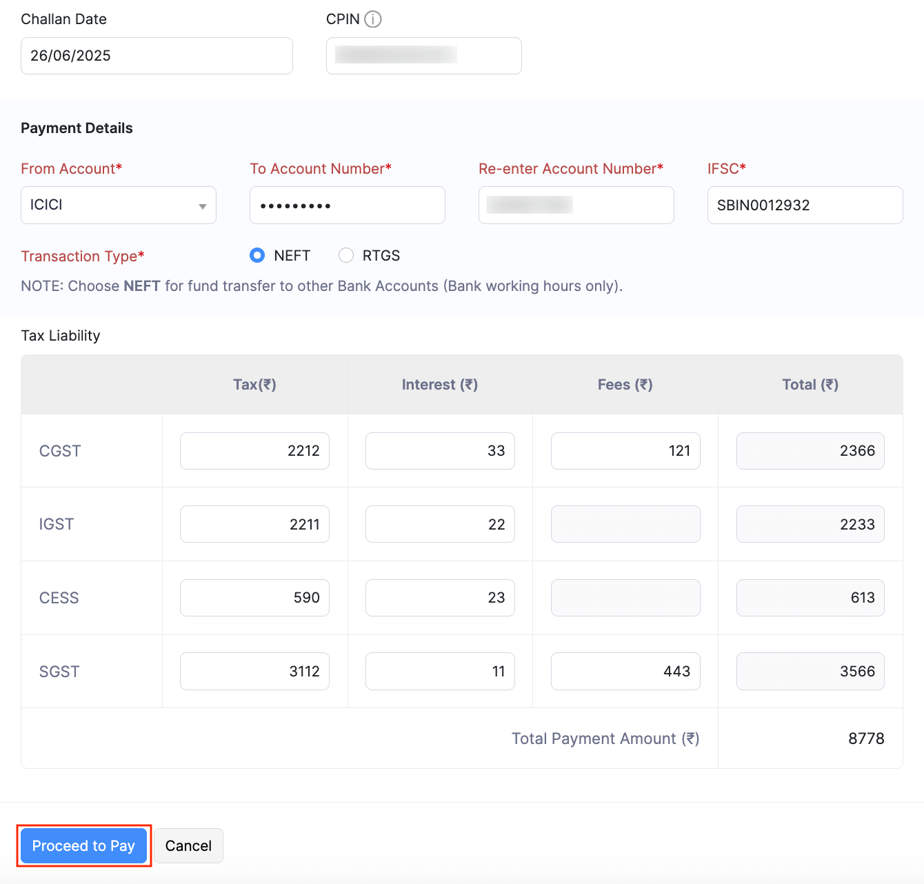 Make GST Payment