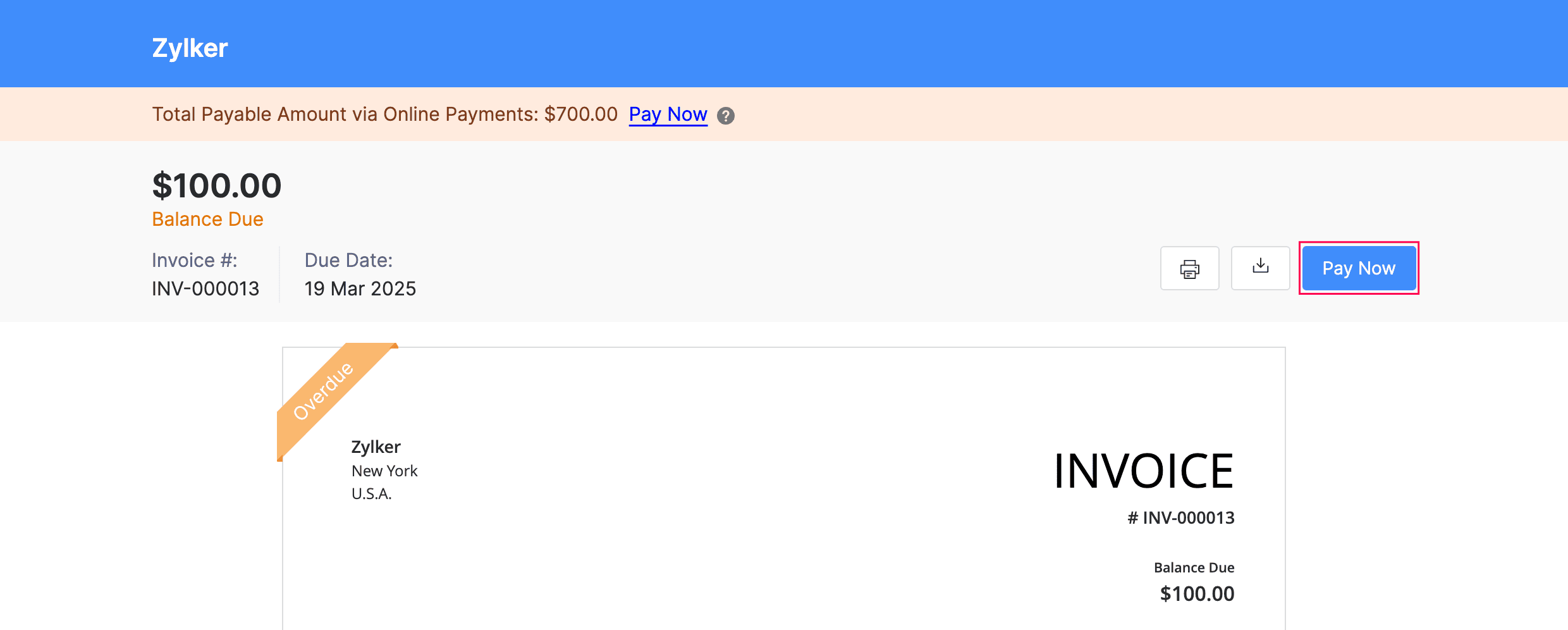 Full Invoice