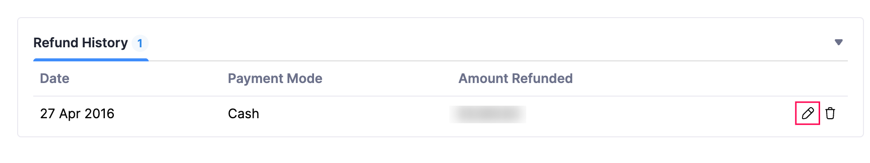 Edit a Refund