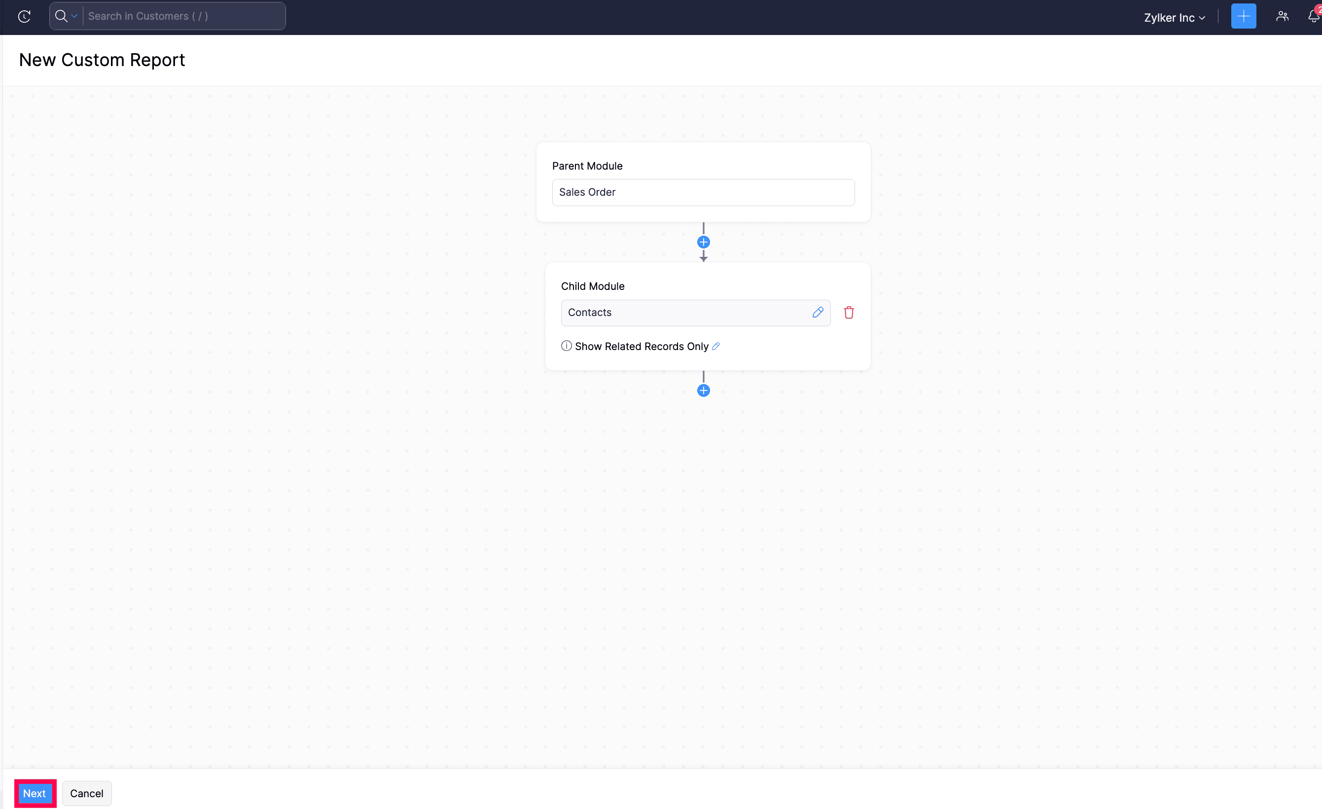 New Custom Report Module