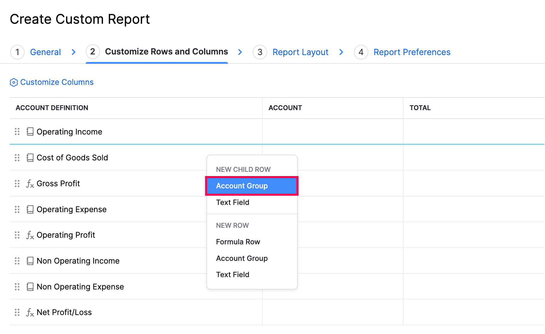 Select Report