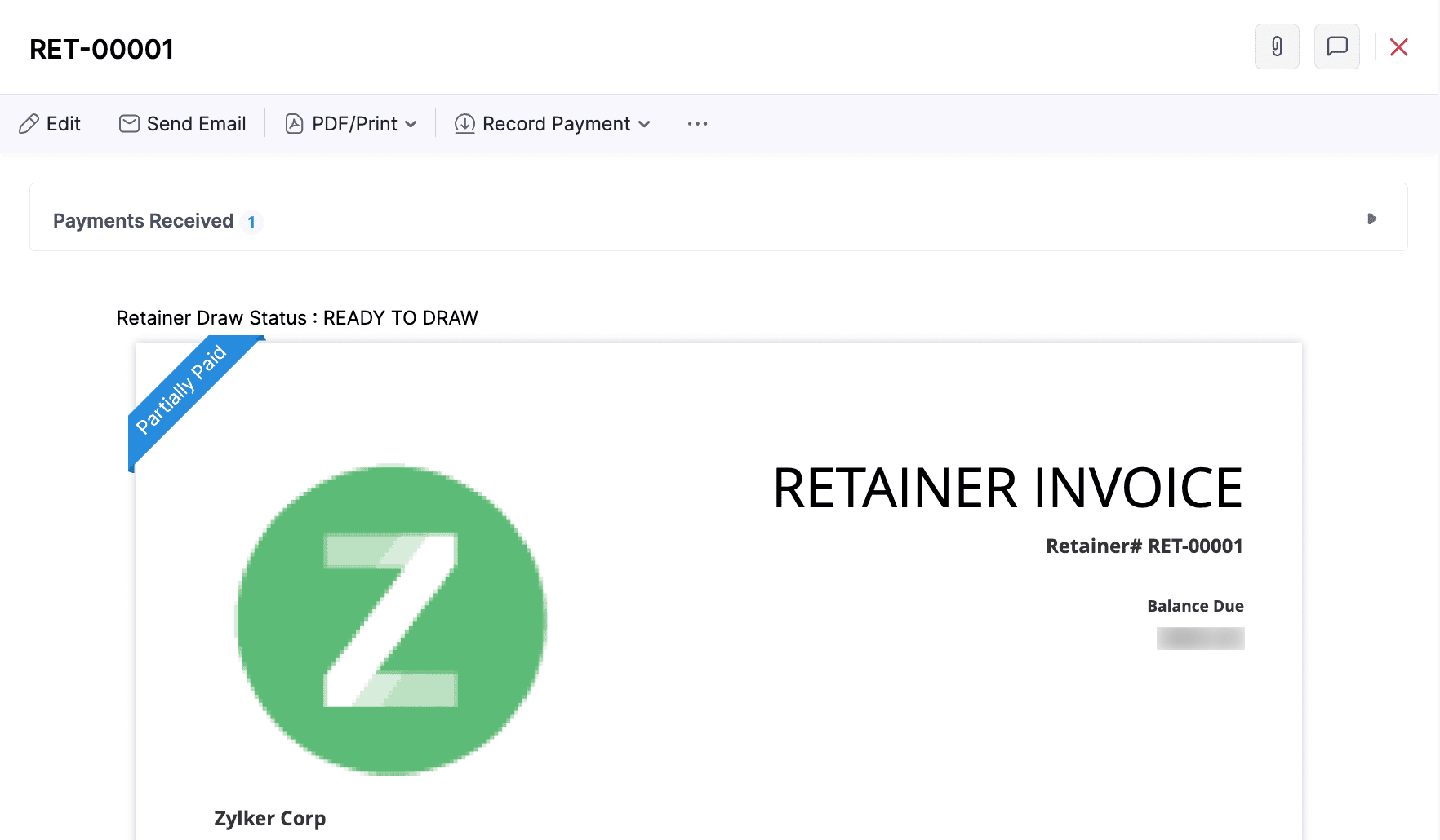 View Payments