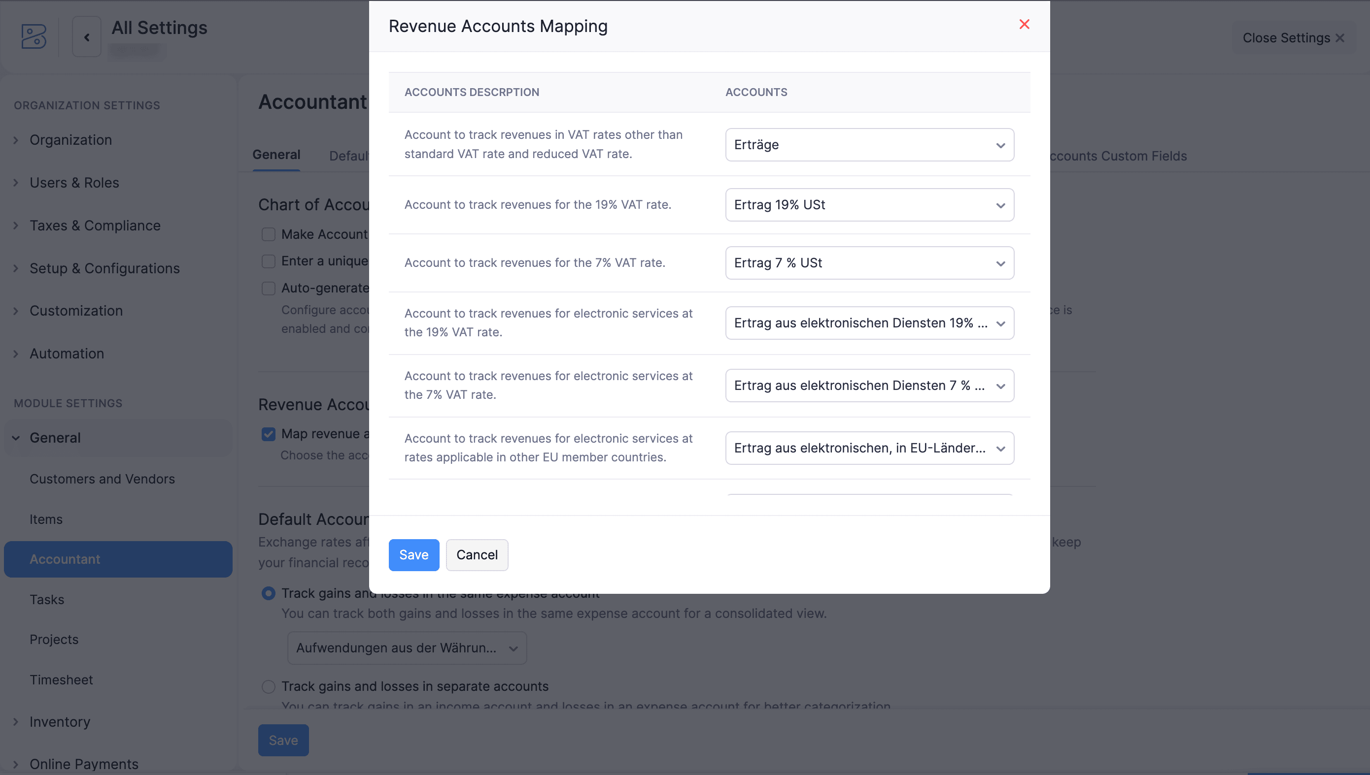 Select Accounts