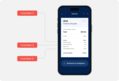 Mobile app screen displaying expense entries and receipt uploads for field staff expense reporting in Zoho Expense.