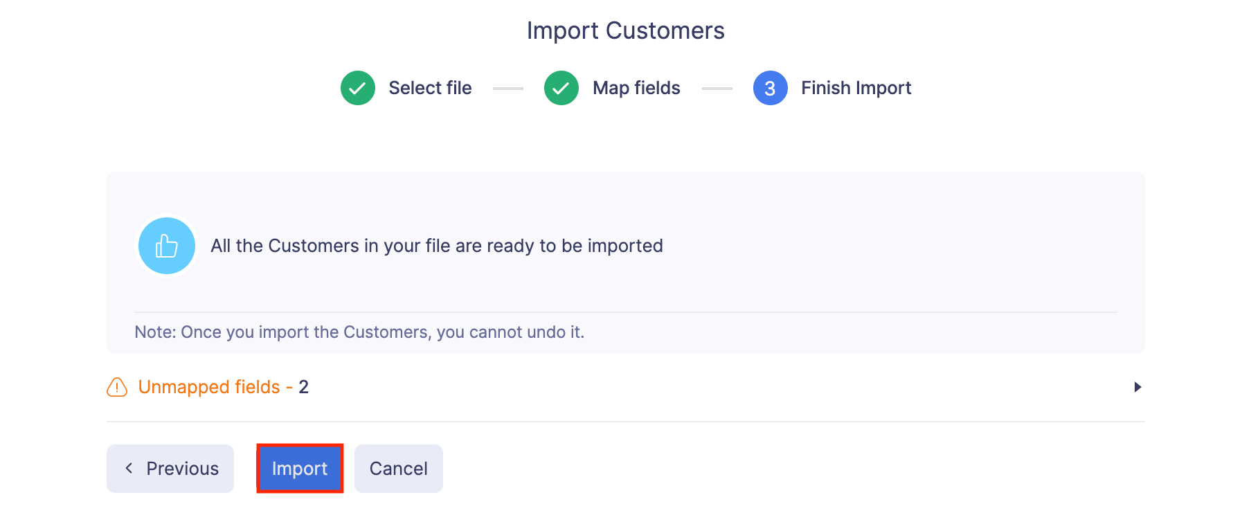 Import Customers