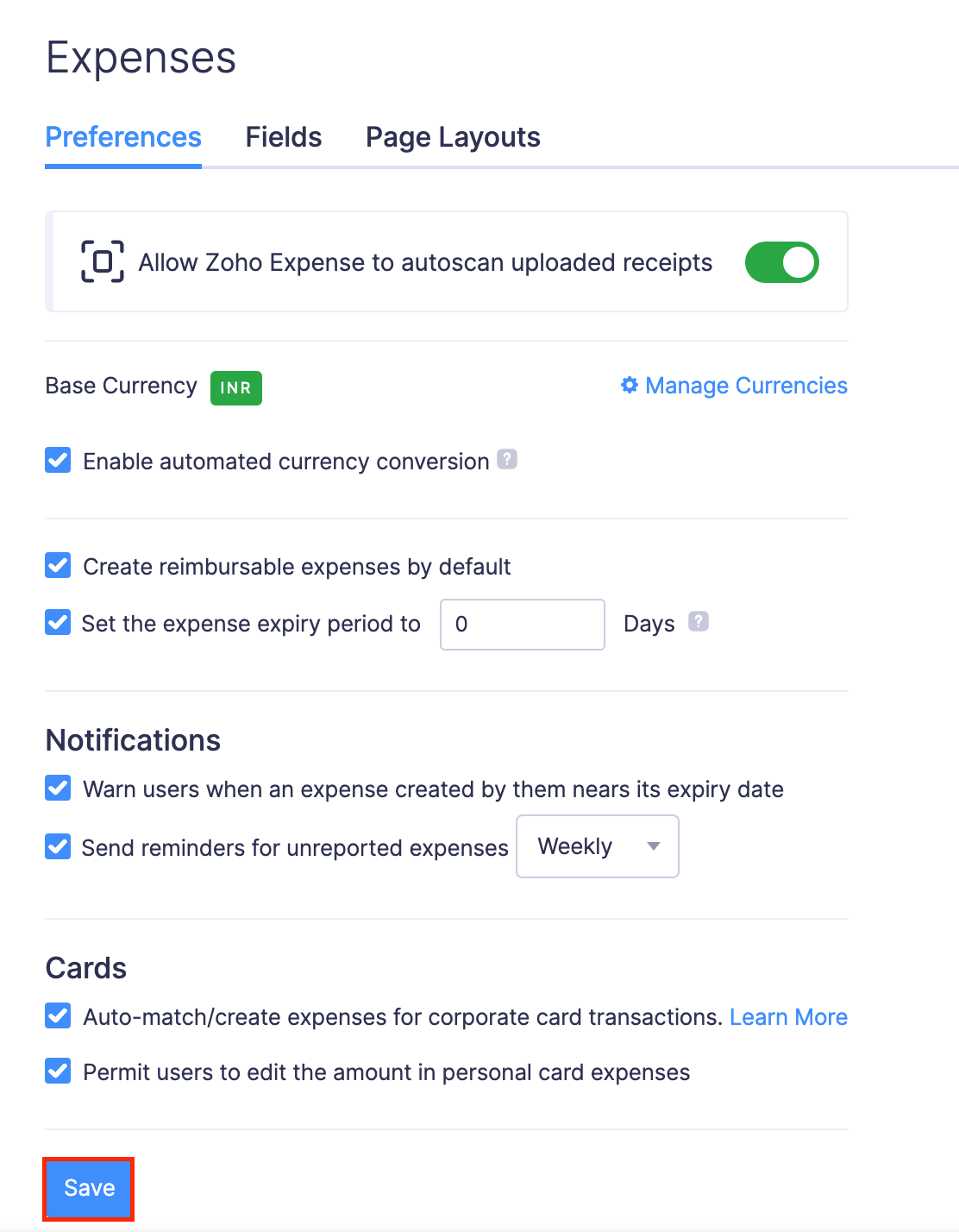 Expense-Preferences