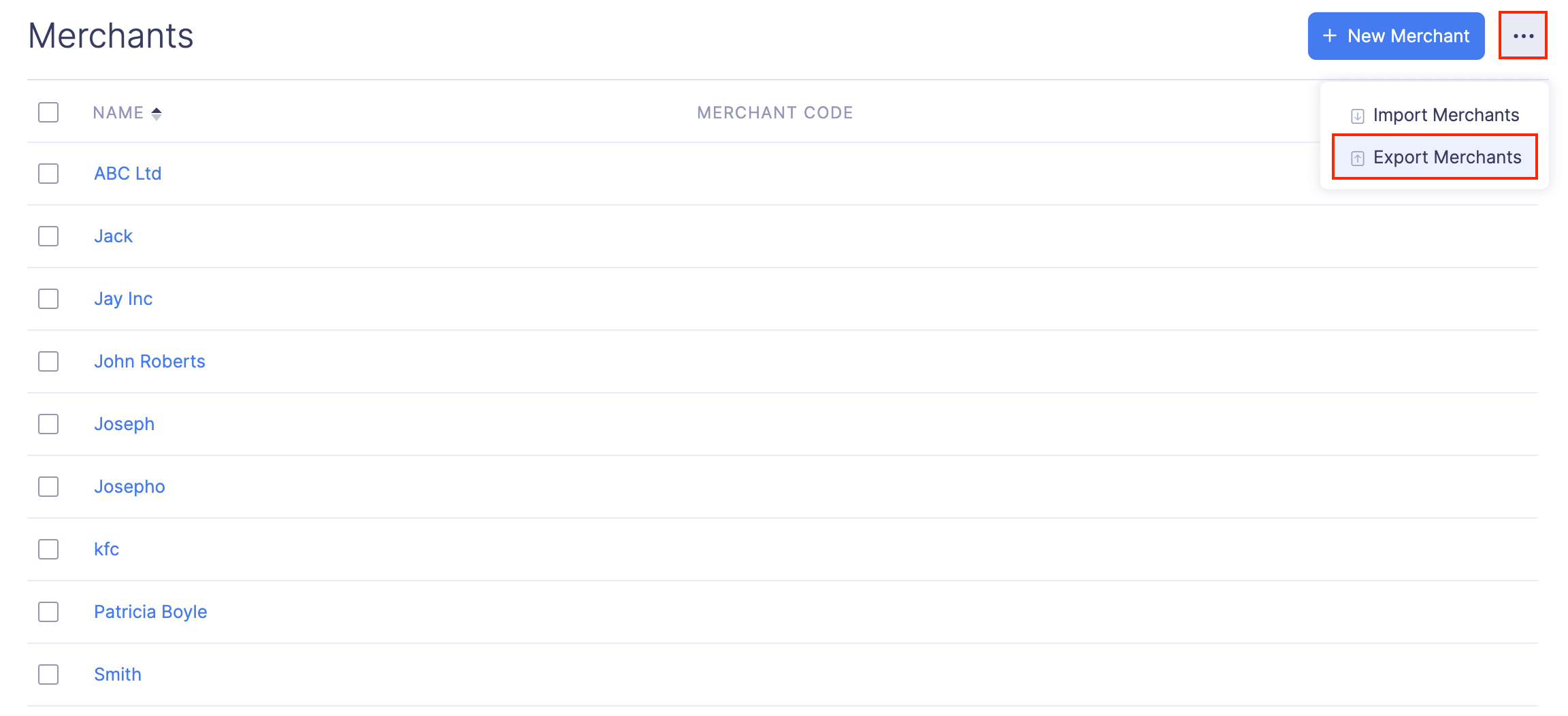 Export Merchants