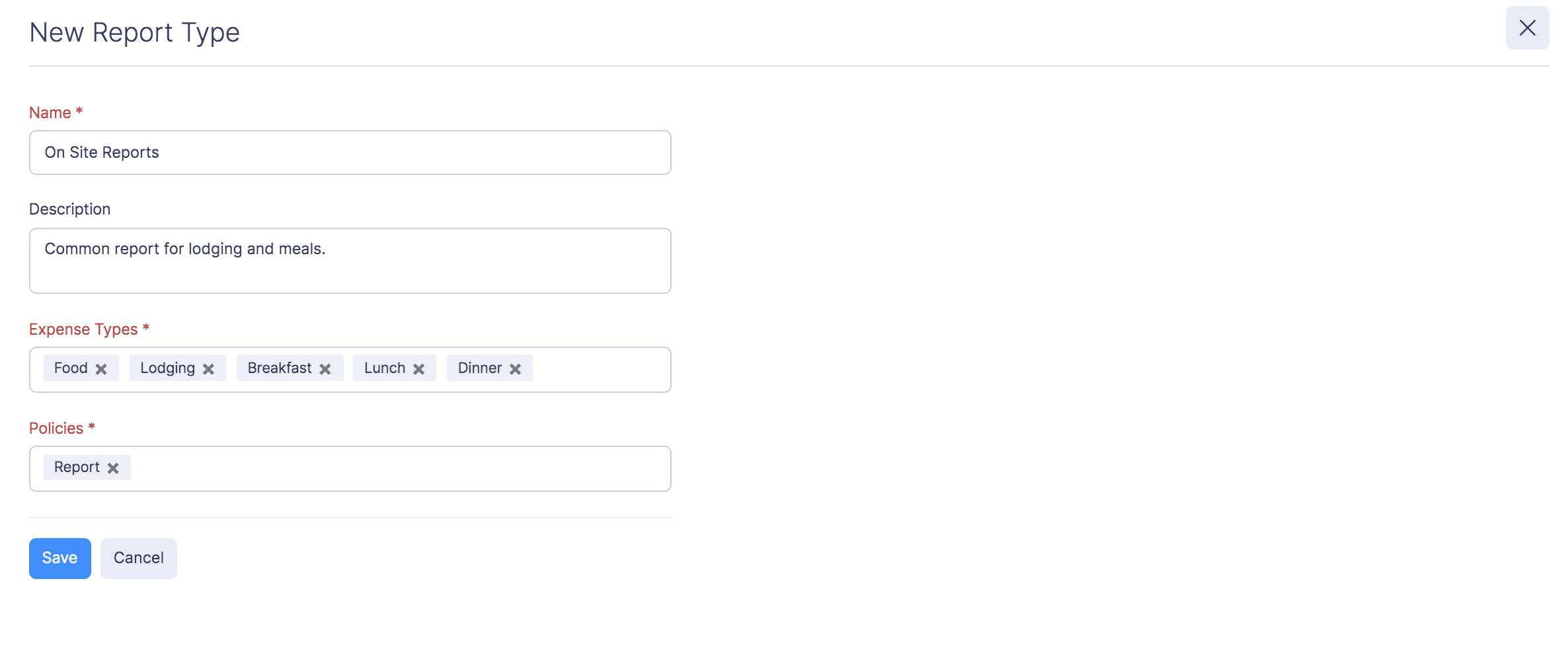 Create Report Types