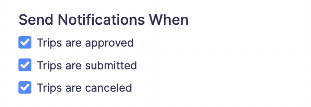 Trips Preferences