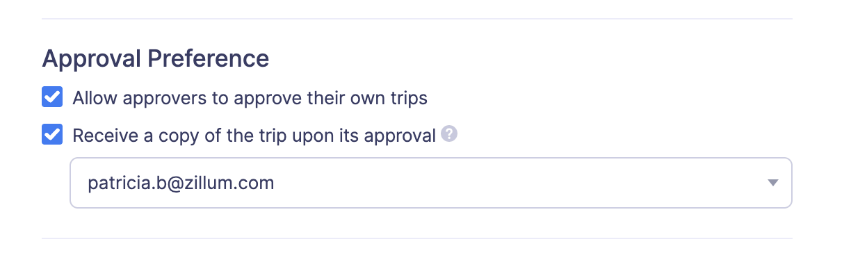 Trips Preferences