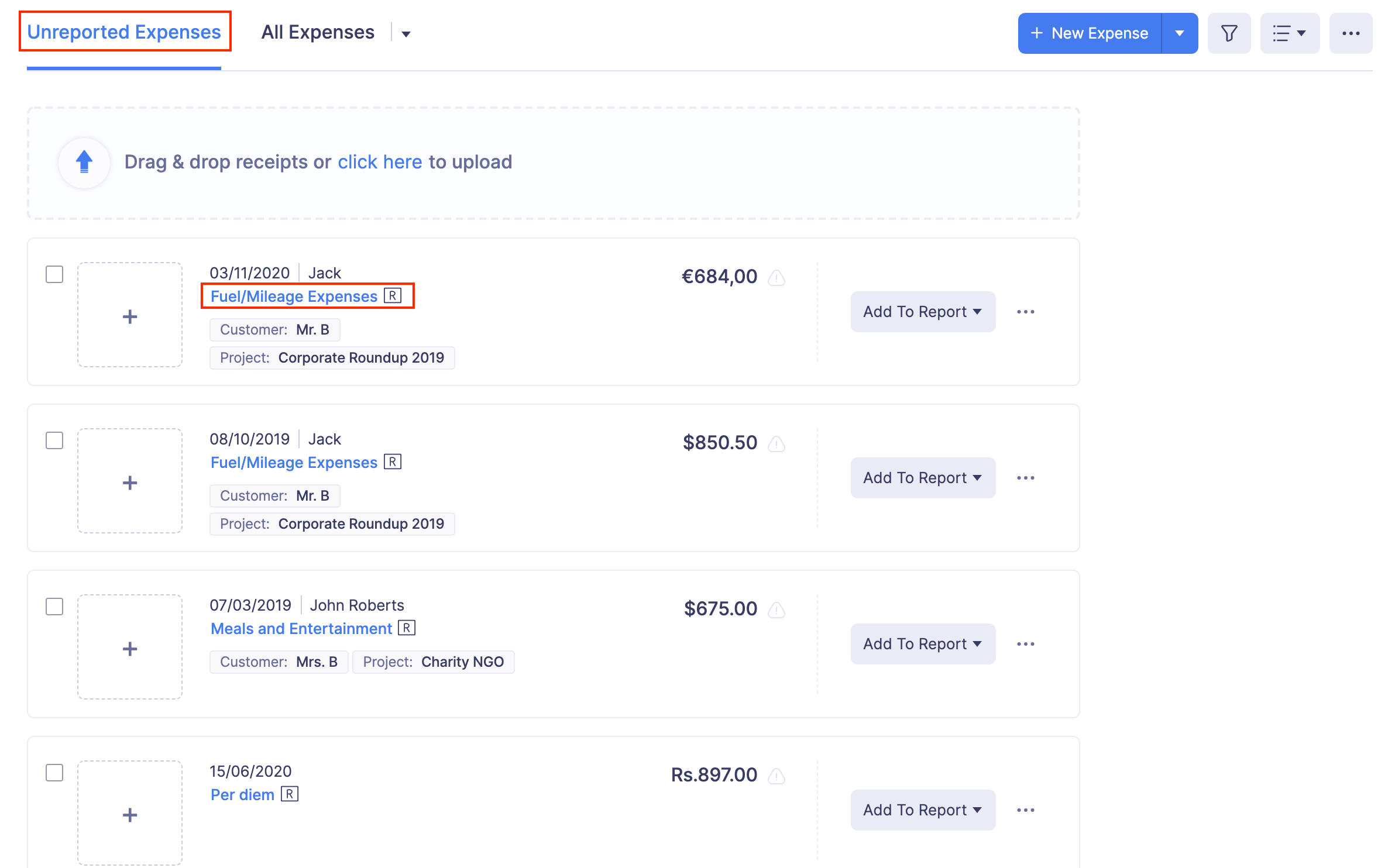 Edit Expenses
