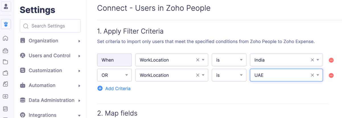 Add Criteria