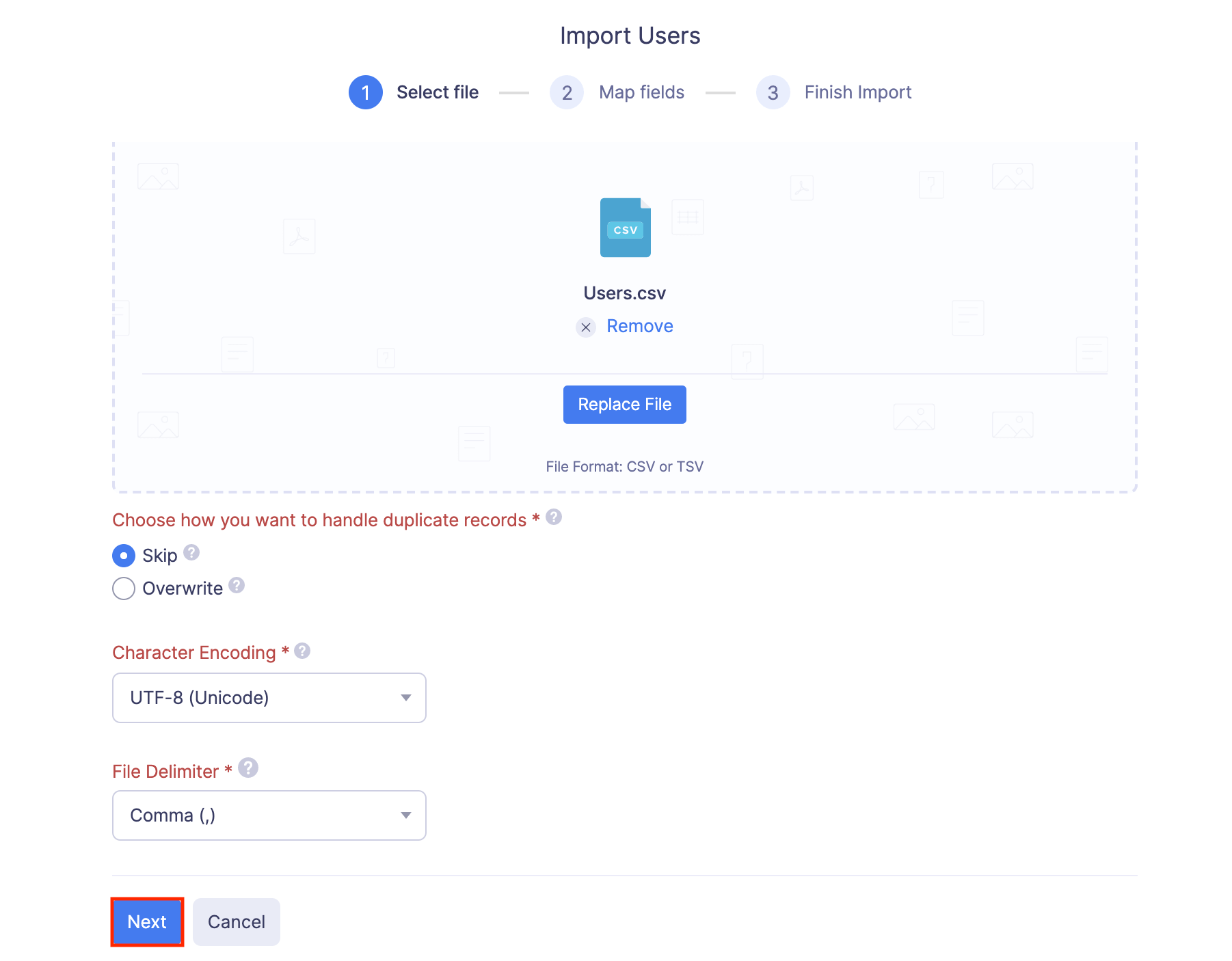 Import Users