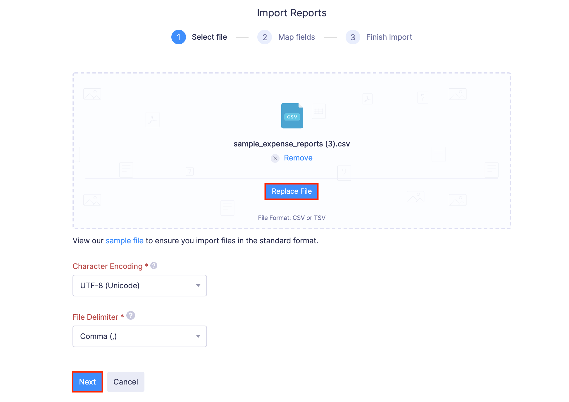 Import Reports