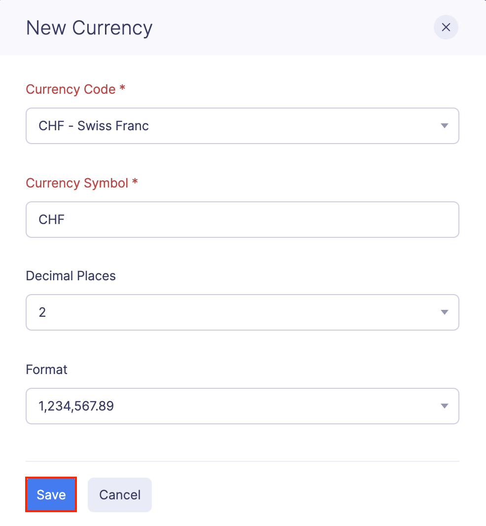 Add a New Currency