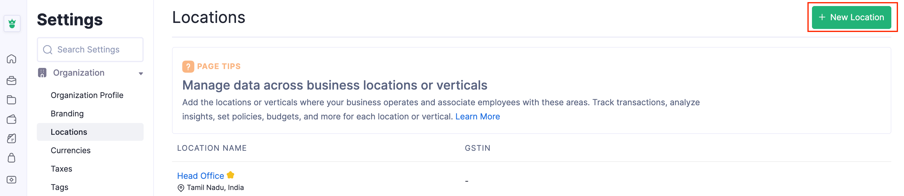 Create Location