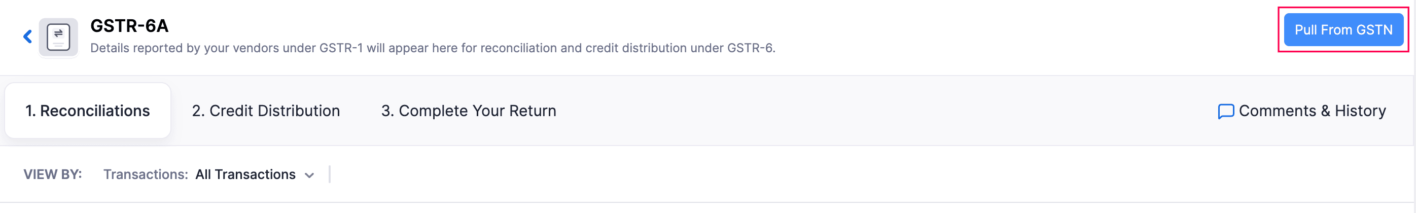 Pull From GSTN