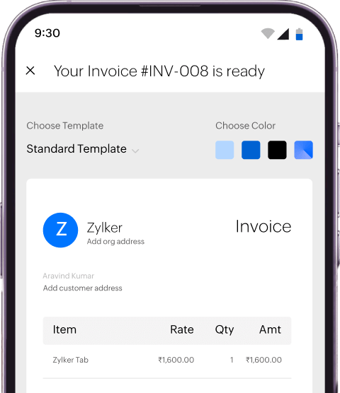 Create invoices for free | Zoho Invoice