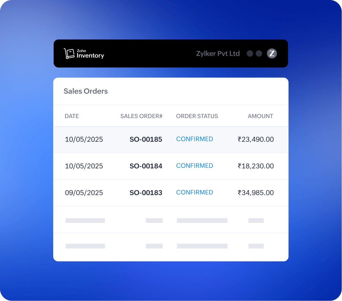 Sales order
