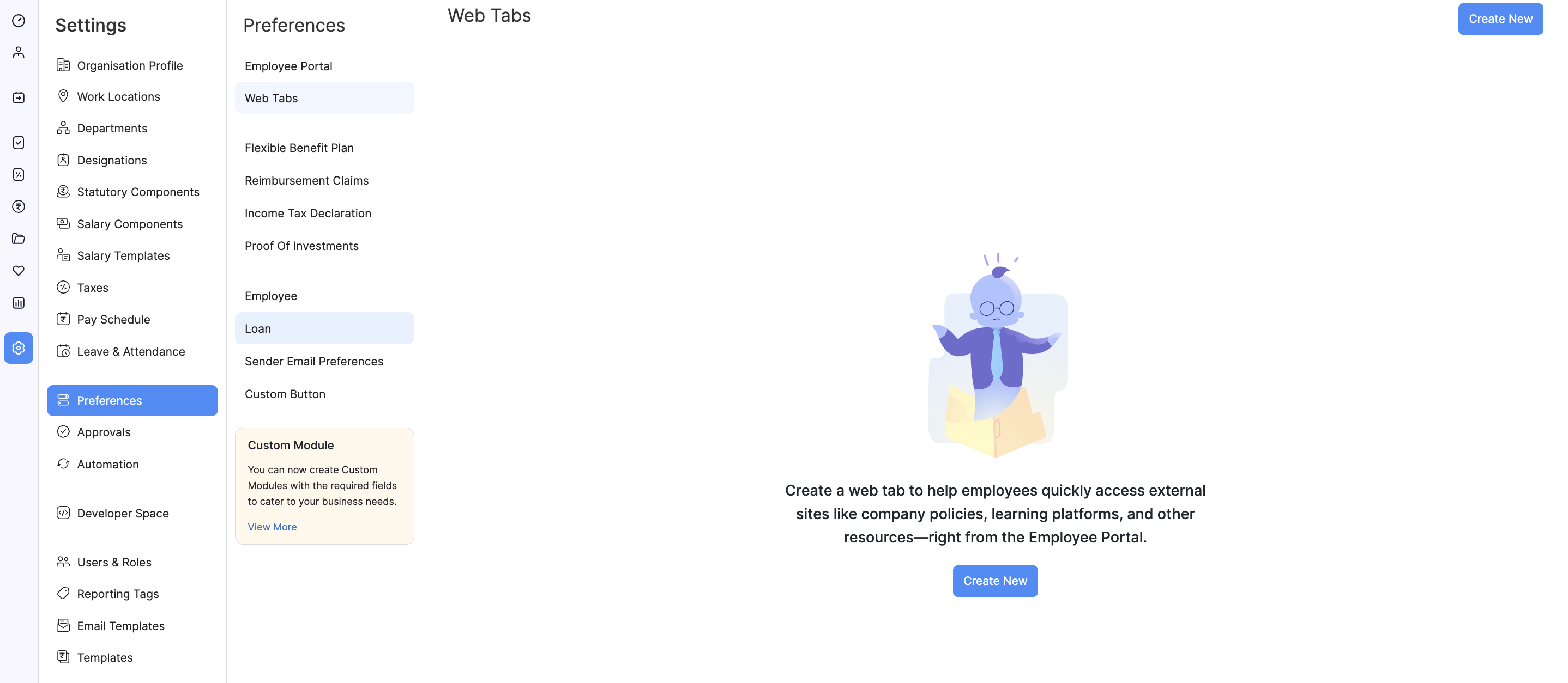 Sample Web Tab
