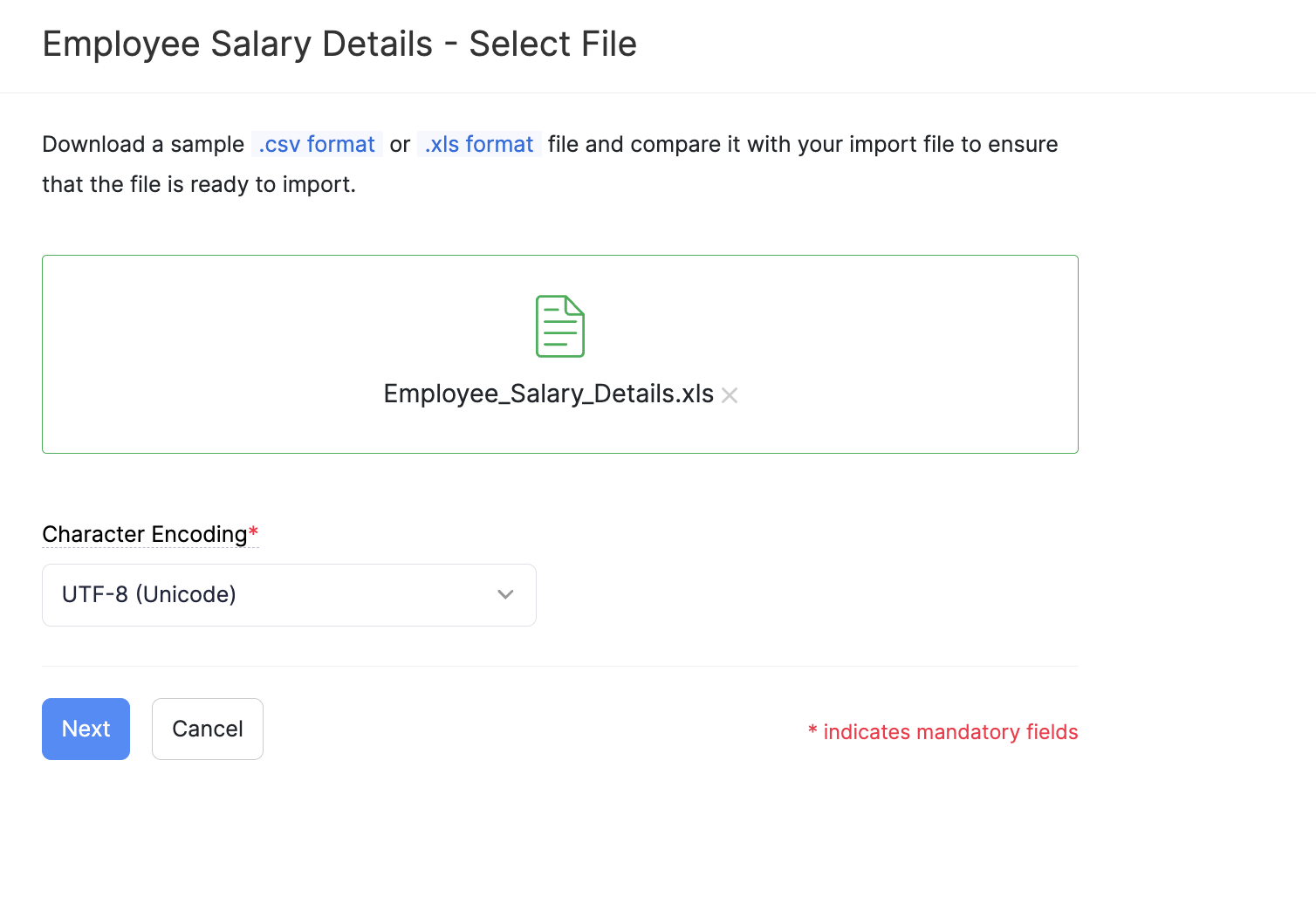 Update Salary