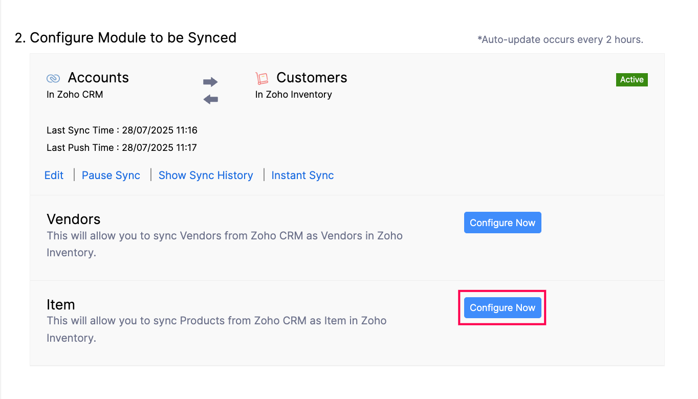 Sync Items