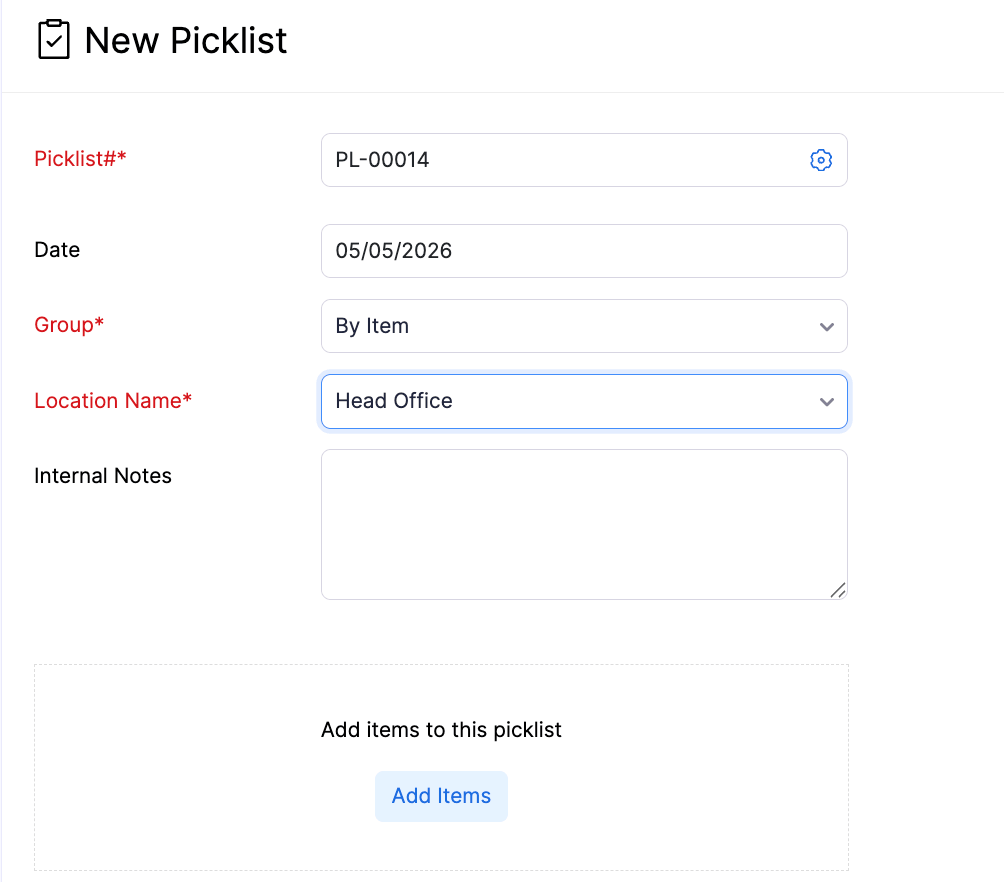 Create Picklist