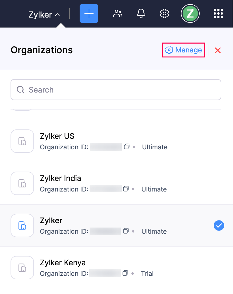 Manage