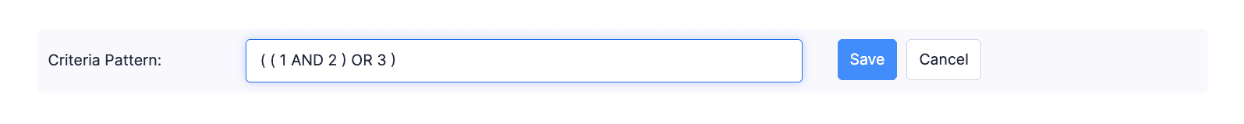 Set Criteria Manually