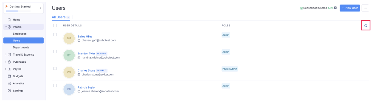 Search Users