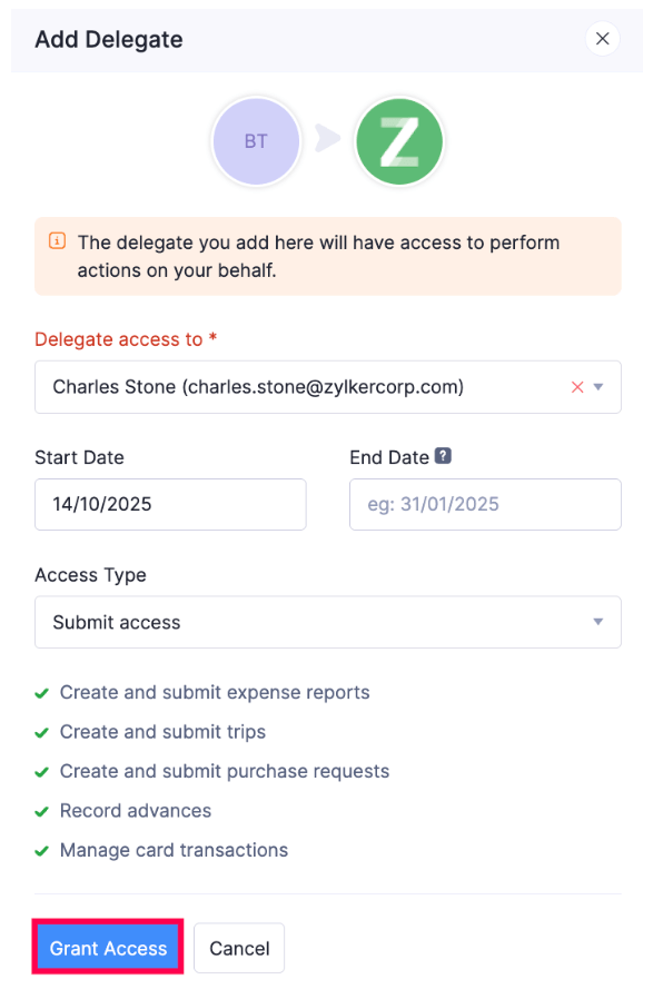 Add Delegates