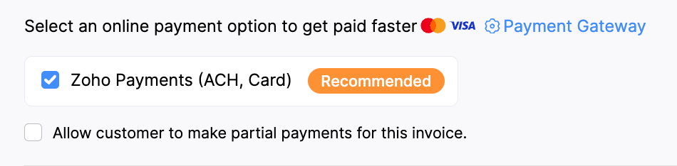 Payment Option